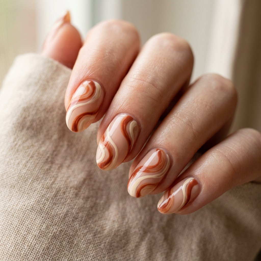 Nails 2025 Tendencia : 30 Trendy Ideas You'll Absolutely Love 21 Swirl Design Nail Ideas