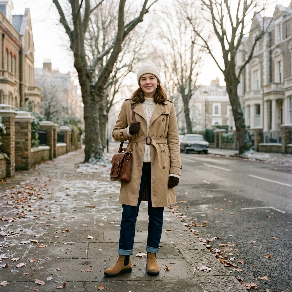 Trench Coat School Outfit Ideas for Winter