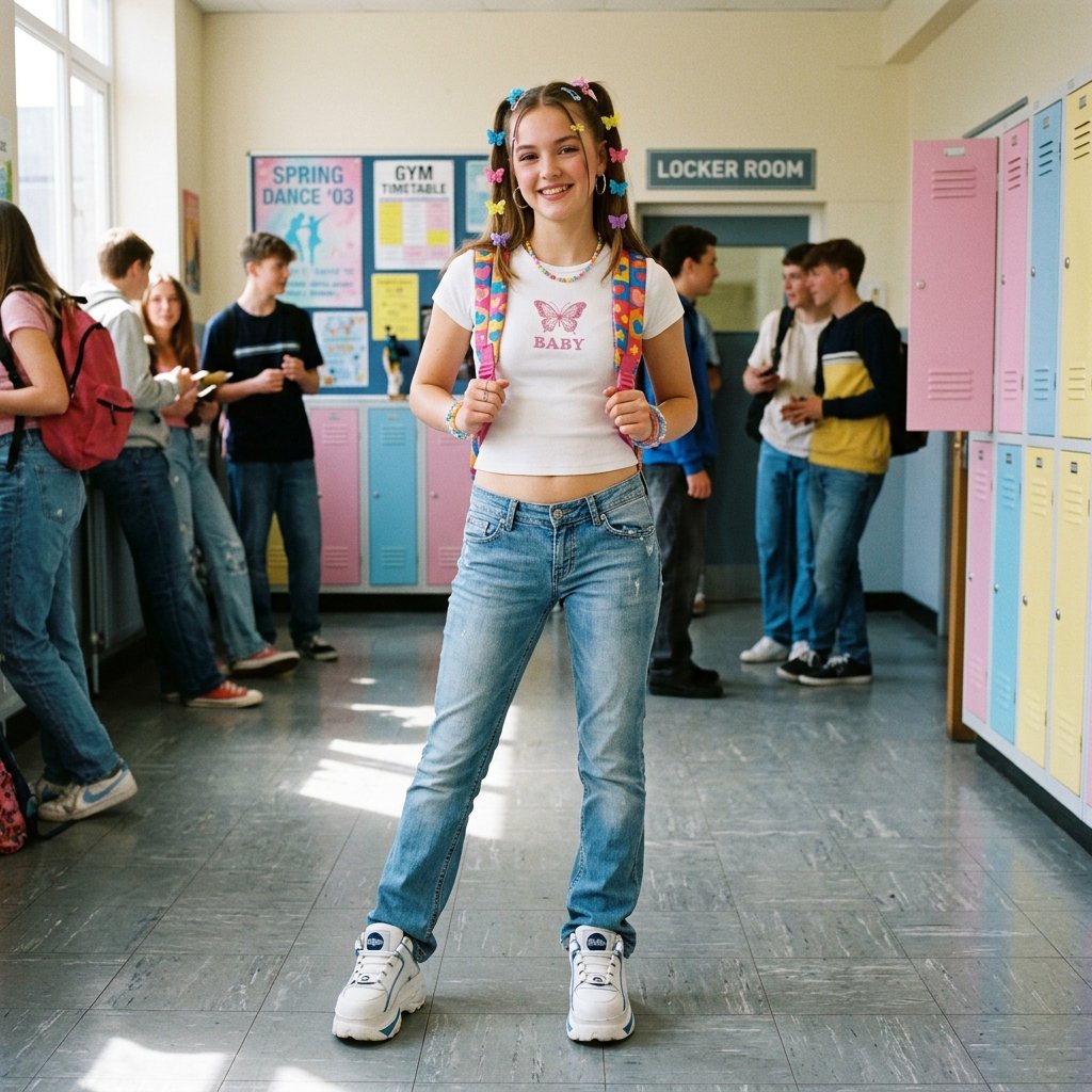 Outfit Ideas for School Casual: 30 Creative Looks to Inspire Your Next School Day Style 15 Outfit Idea for School Casual Y2K School Ideas