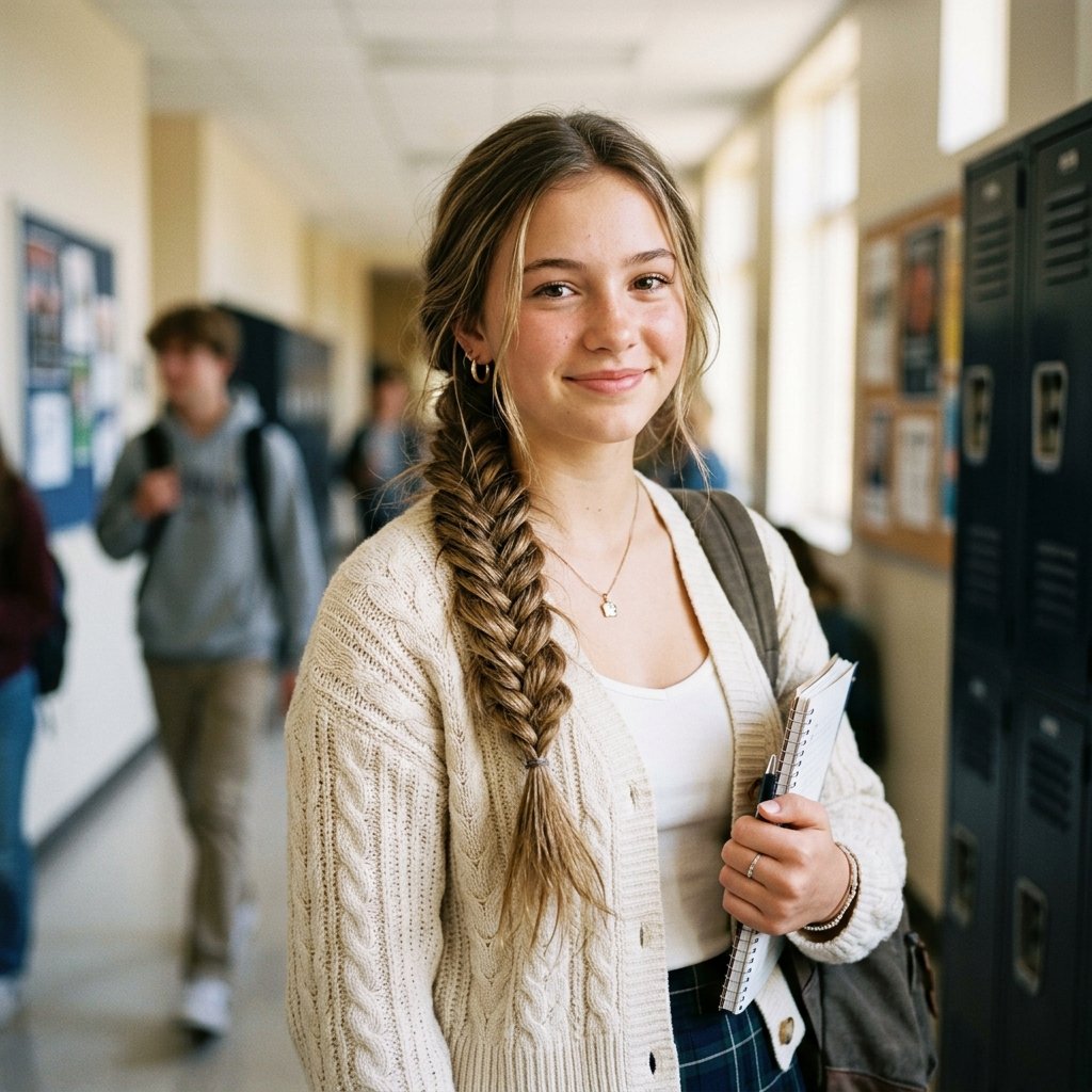 30 Hairstyles for School Ideas That Are Actually Easy and Cute 26 Fishtail Braid Hairstyles for School