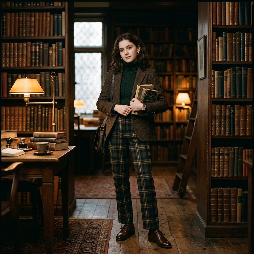 Dark Academia Outfit Ideas for School Winter