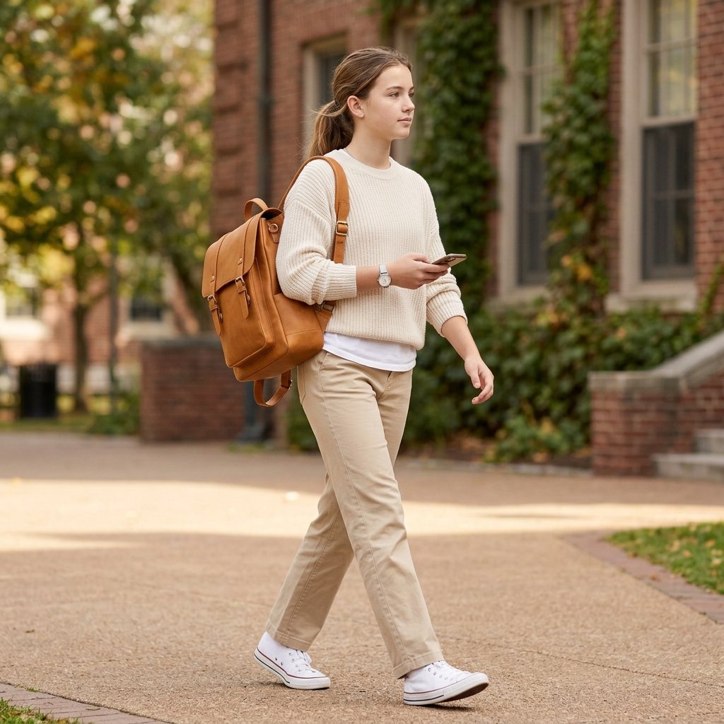 Outfit Ideas for School Casual: 30 Creative Looks to Inspire Your Next School Day Style 28 Outfit Ideas for School Casual Backpack Styling Ideas