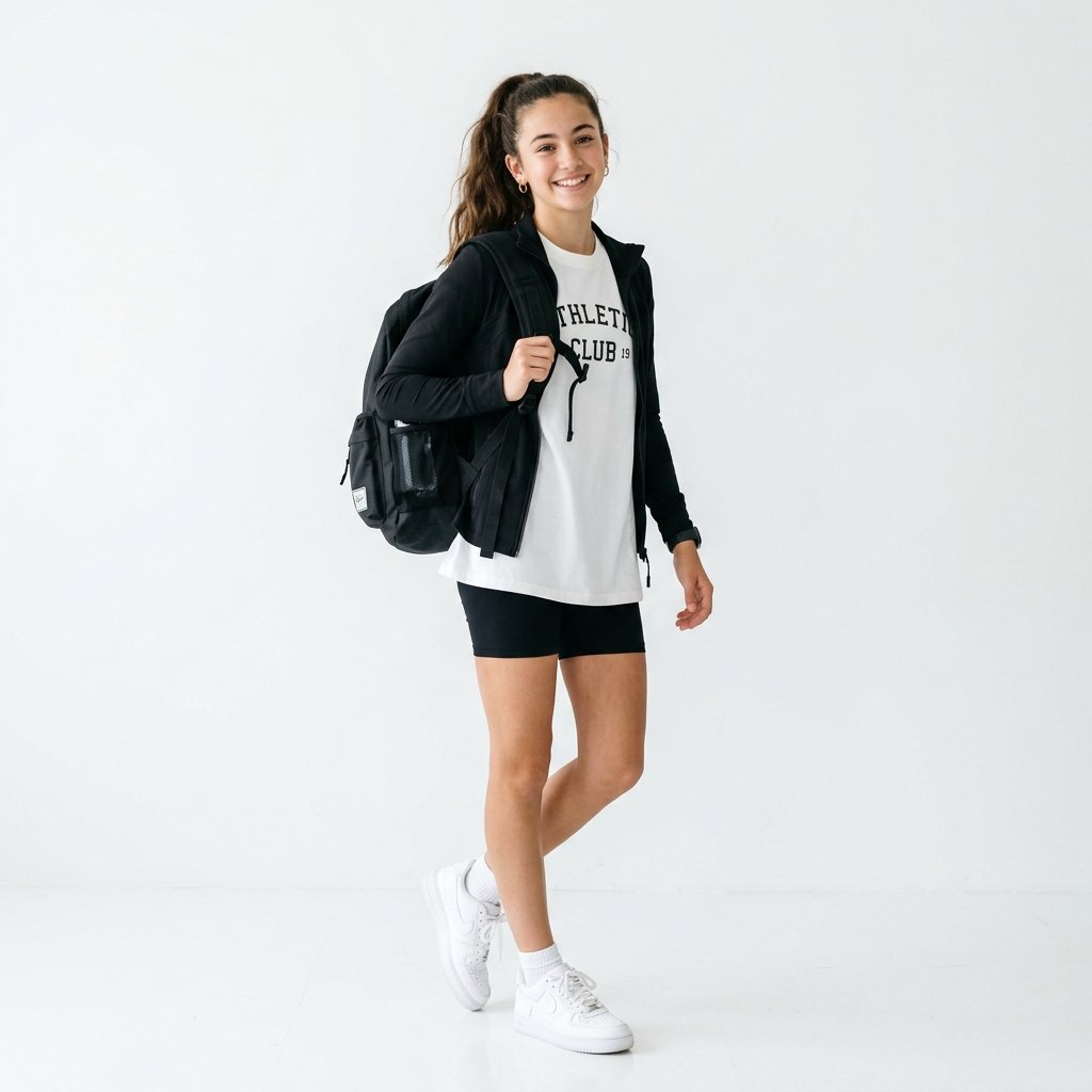 Outfit Ideas for School Casual: 30 Creative Looks to Inspire Your Next School Day Style 13 Outfit Ideas for School Casual Sporty Chic Ideas