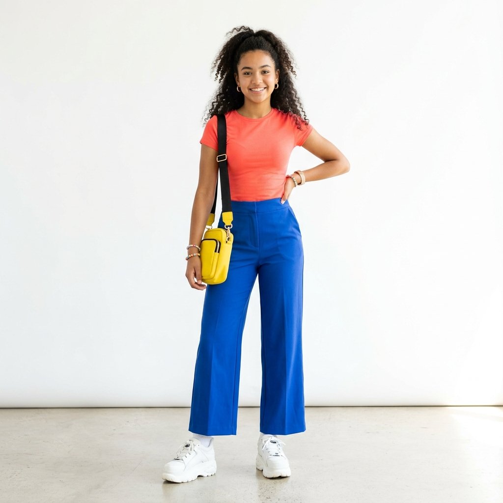 Outfit Ideas for School Casual: 30 Creative Looks to Inspire Your Next School Day Style 21 Outfit Idea for School Casual Bold Color Ideas