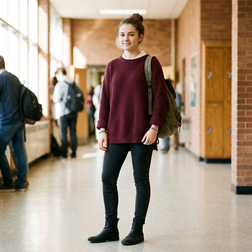Ankle Boot and Skinny Jean Outfit Ideas for School