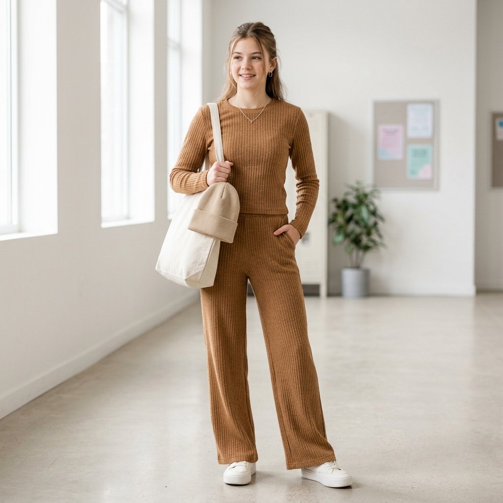 Cozy Two Piece Set School Outfit Ideas