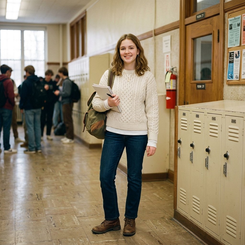 Cozy Layered Sweater outfit ideas winter school