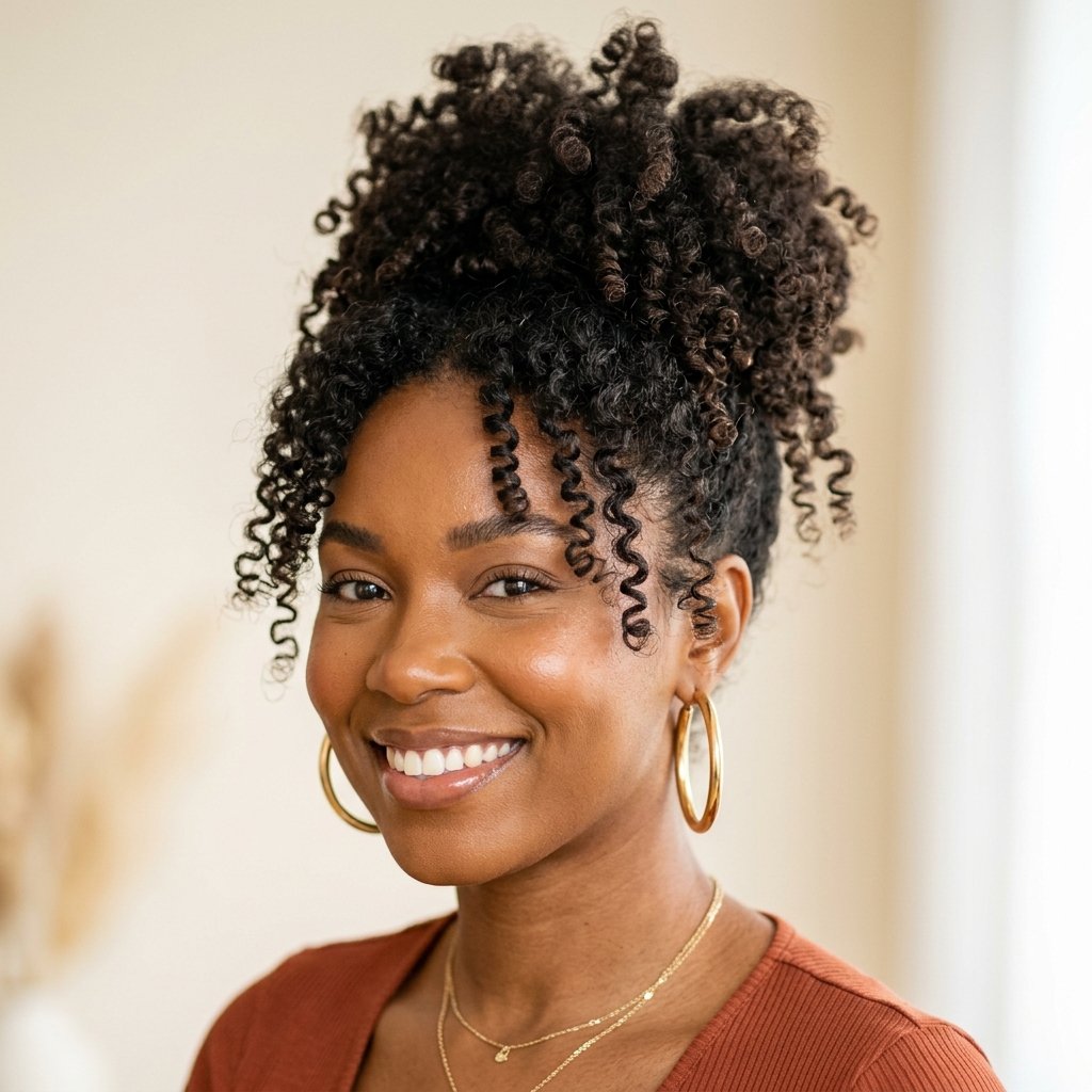 Textured Updo Ideas for Natural and Curly Hair