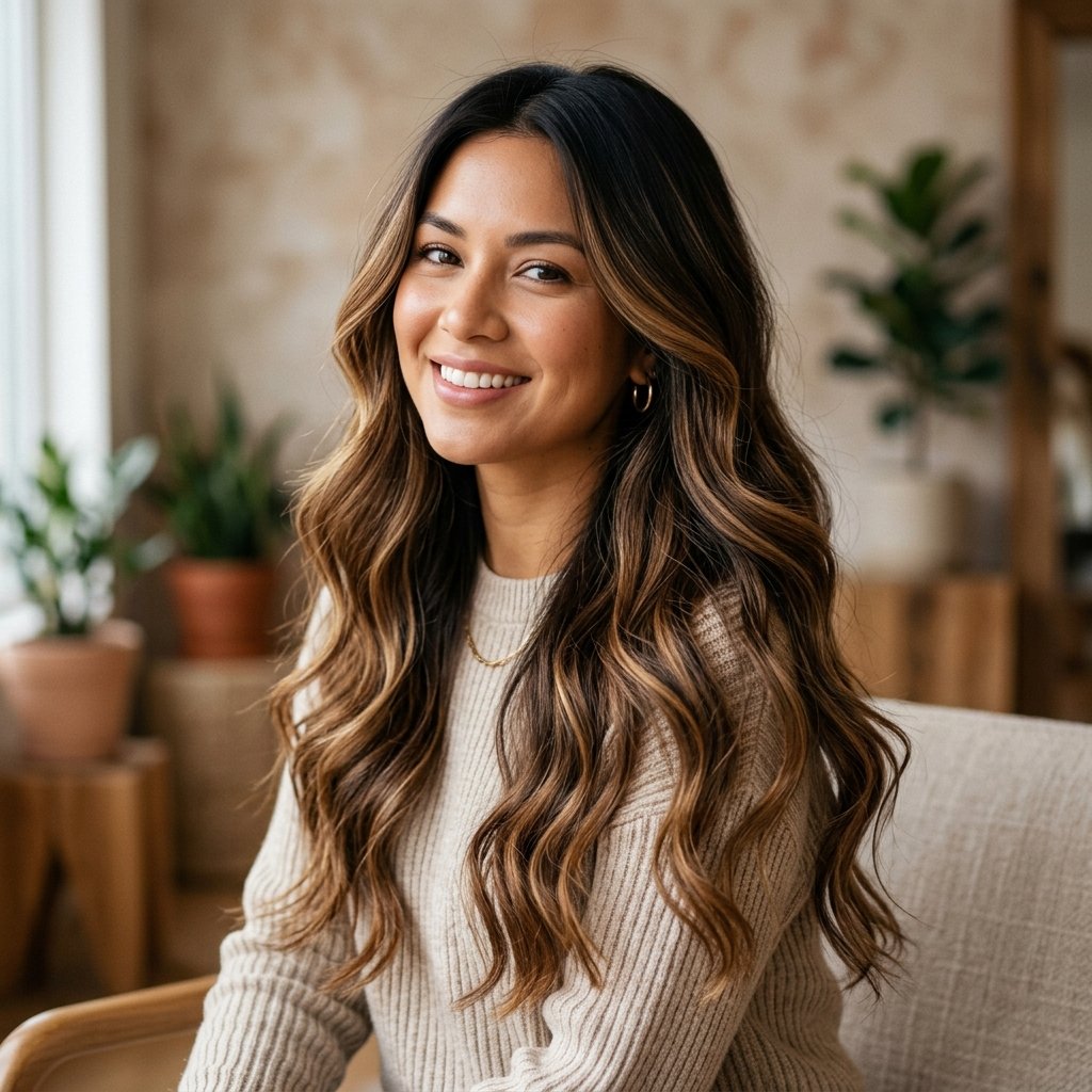 Toffee Balayage Brunette Ideas