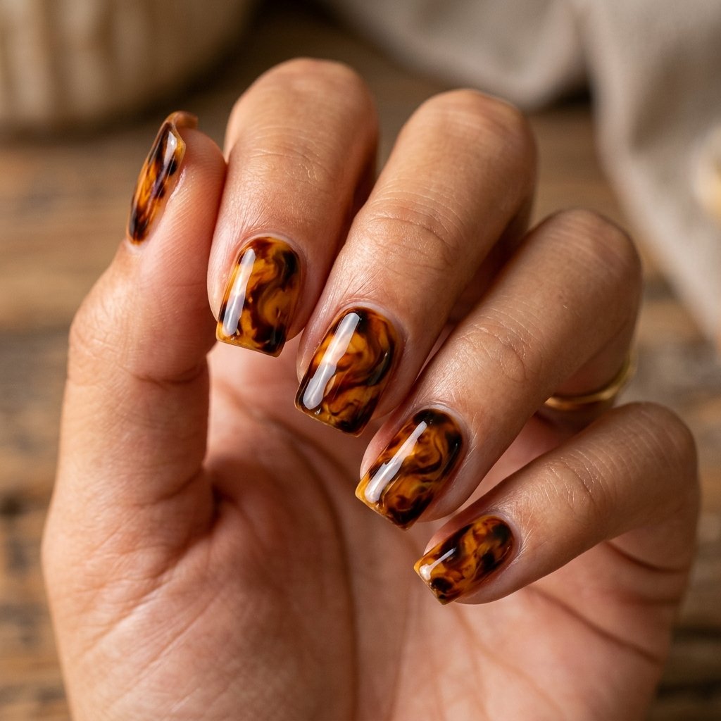 Tortoiseshell Nail Designs Ideas