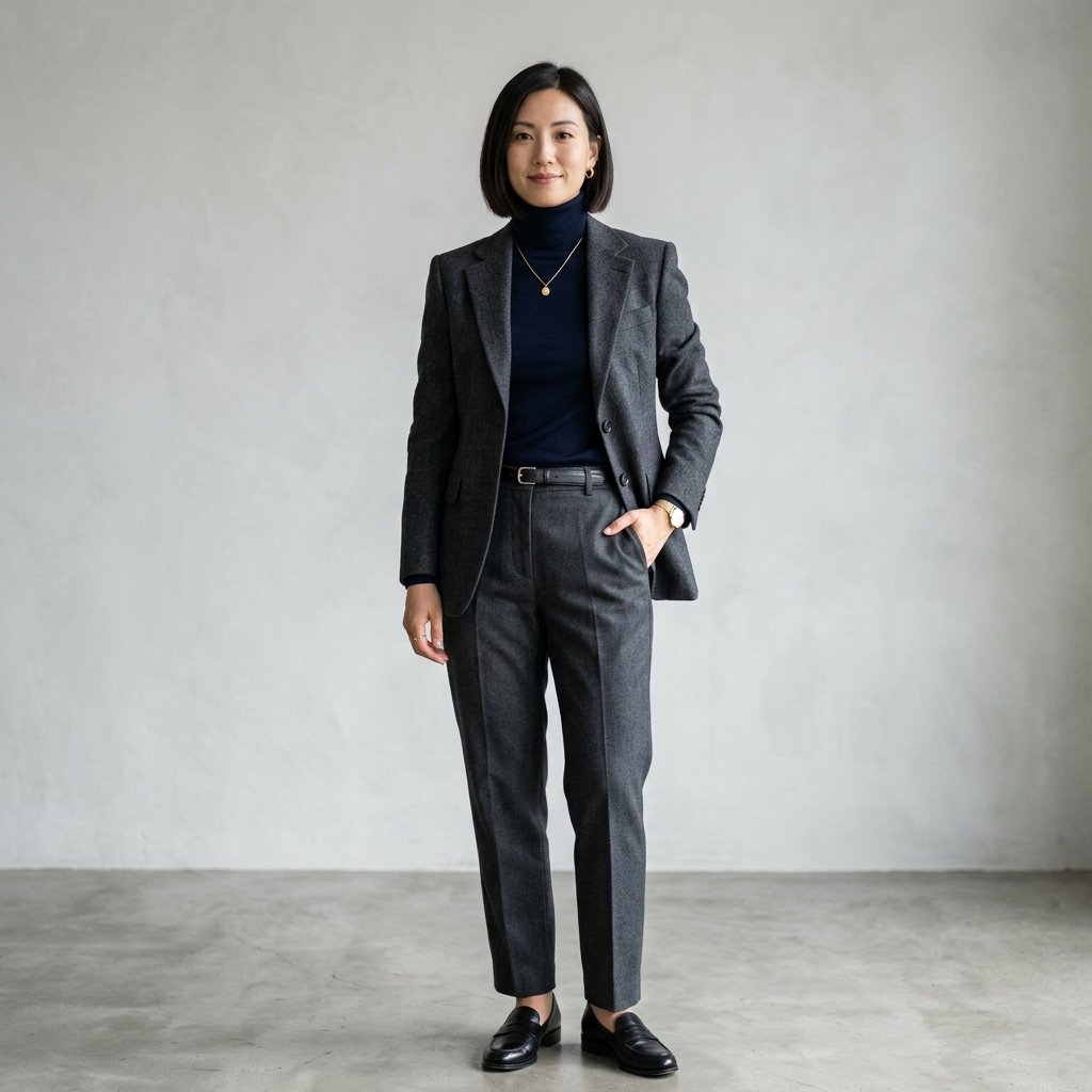 Turtleneck and Blazer Combo Ideas