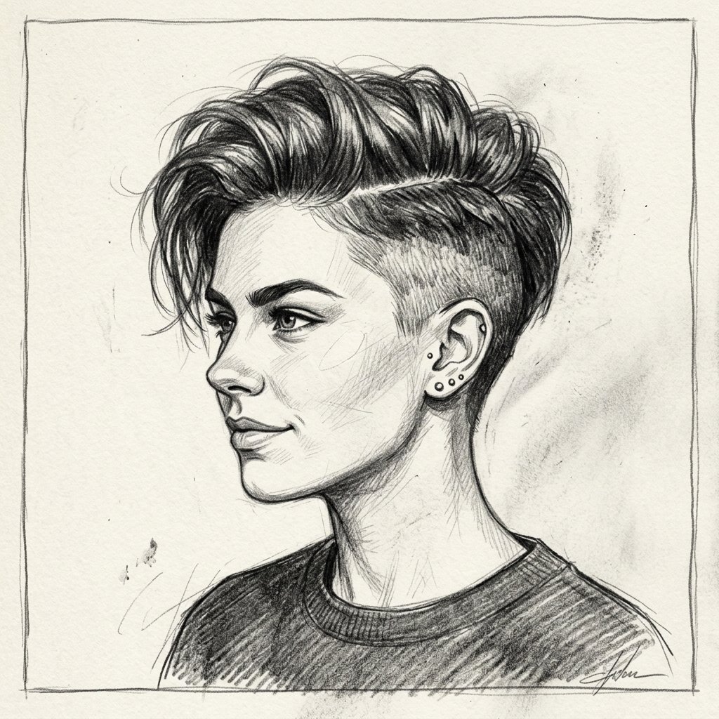 Undercut Hairstyles Drawing Ideas