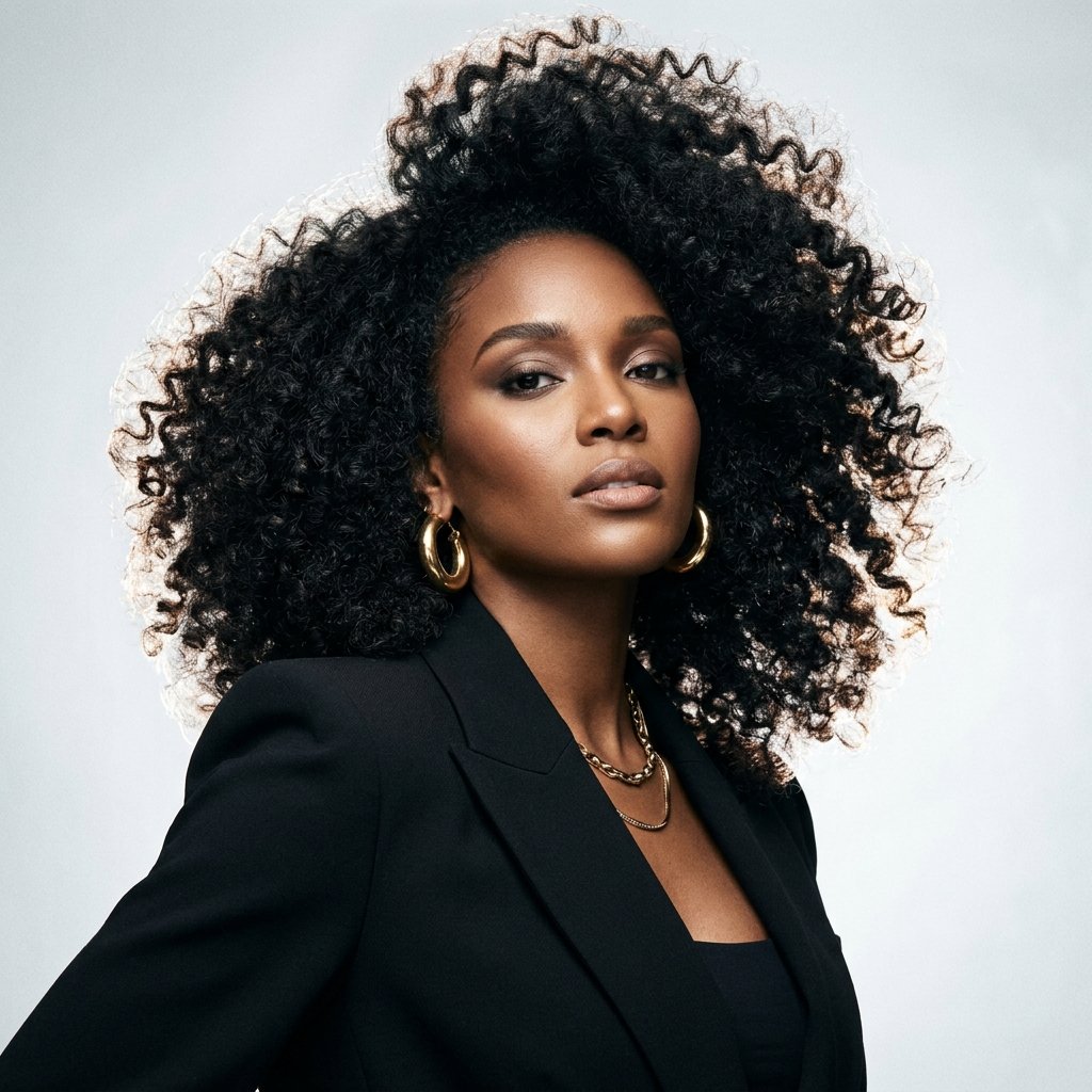 Voluminous Curly Blowout Ideas