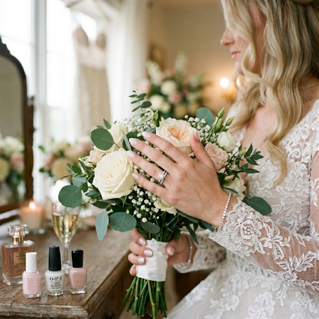 Wedding Nail Colors Idea