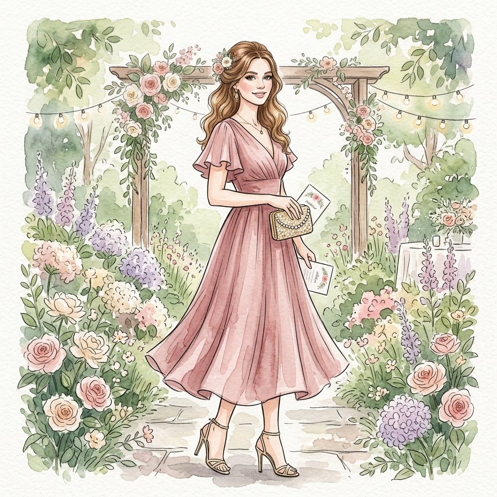 Wedding Guest outfit ideas drawing