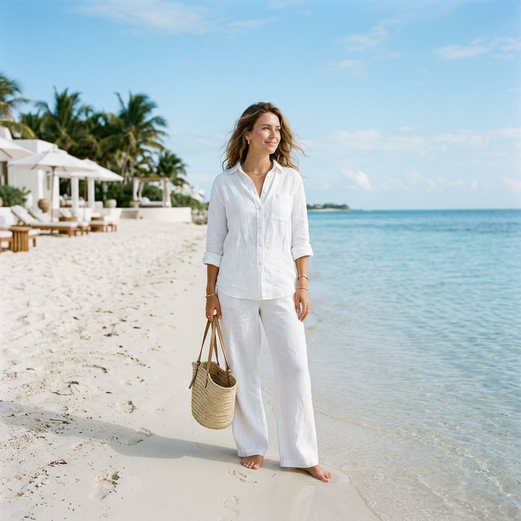 White Linen Outfit Ideas
