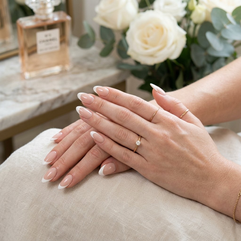 White Tip French Nail Idea