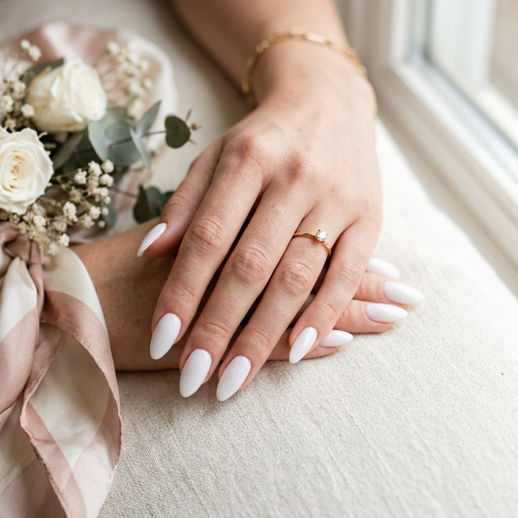 Nails White Almond Ideas