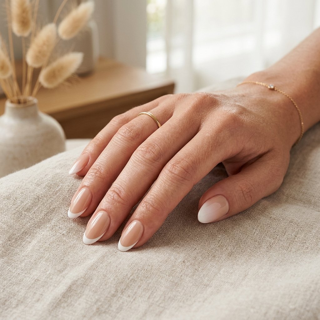 White and Nude Nails Ideas