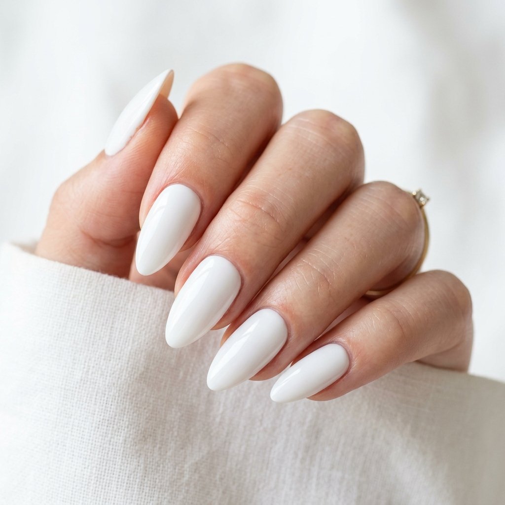 White Press On Nails Ideas