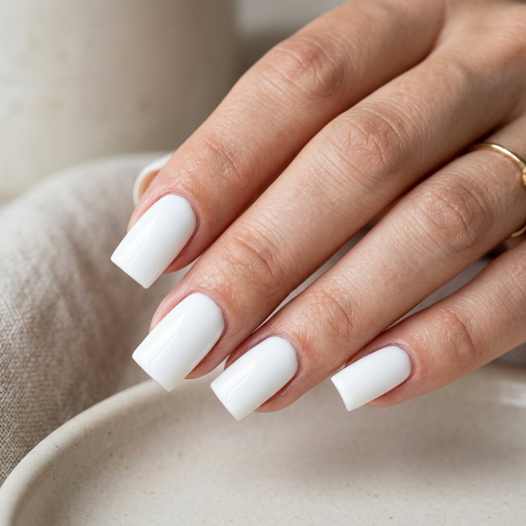 Square Nails White Ideas