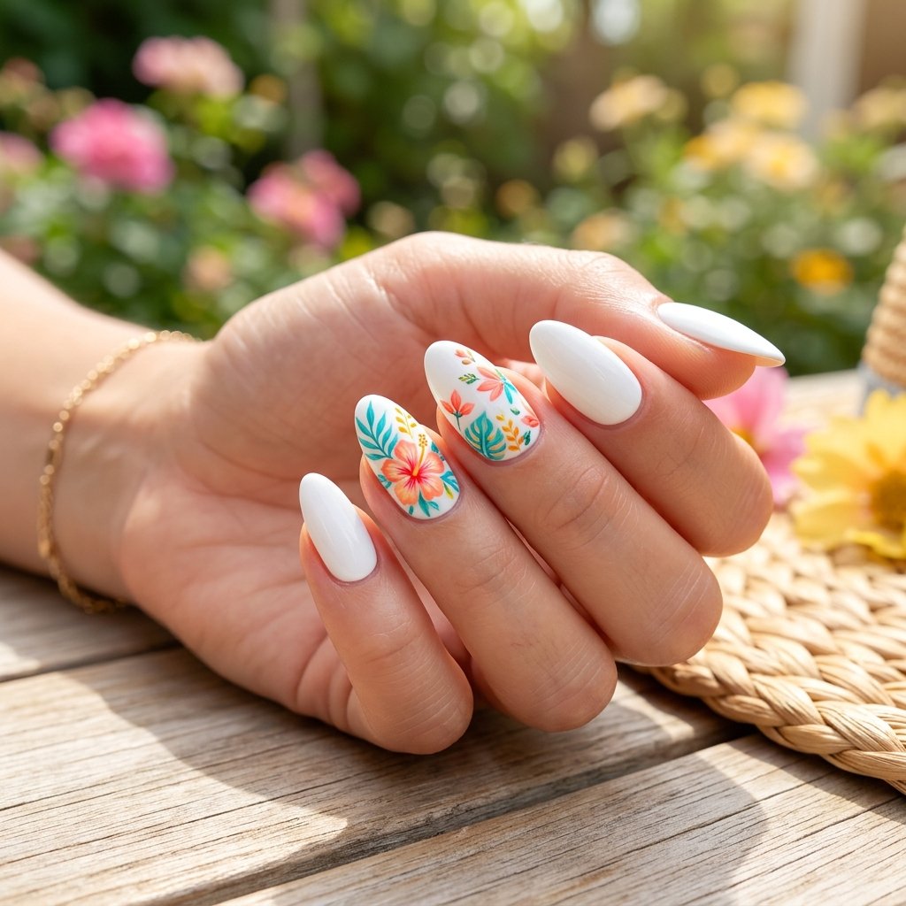 Summer Nails White Ideas