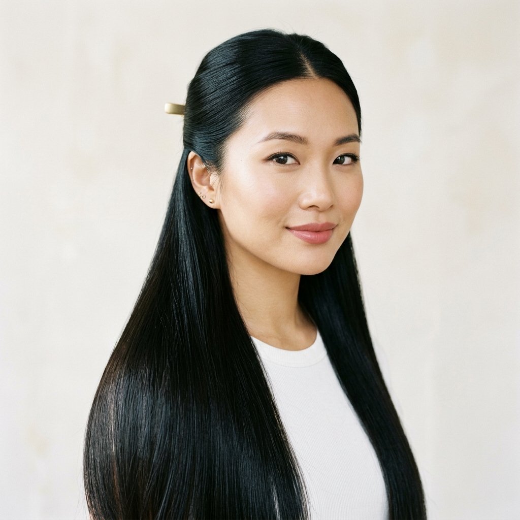 hairstyles half up half down for Straight Hair