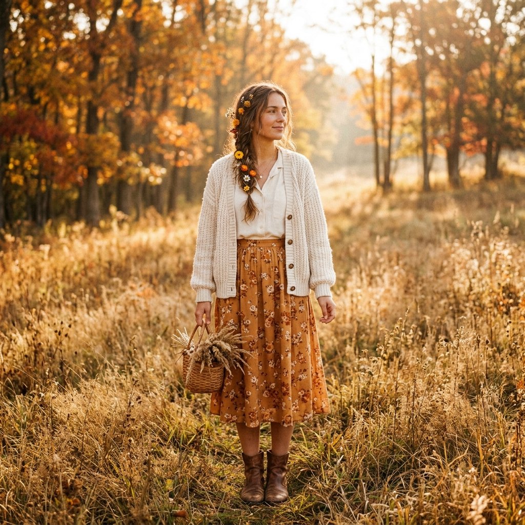 Cottagecore Fall Outfits Aesthetic