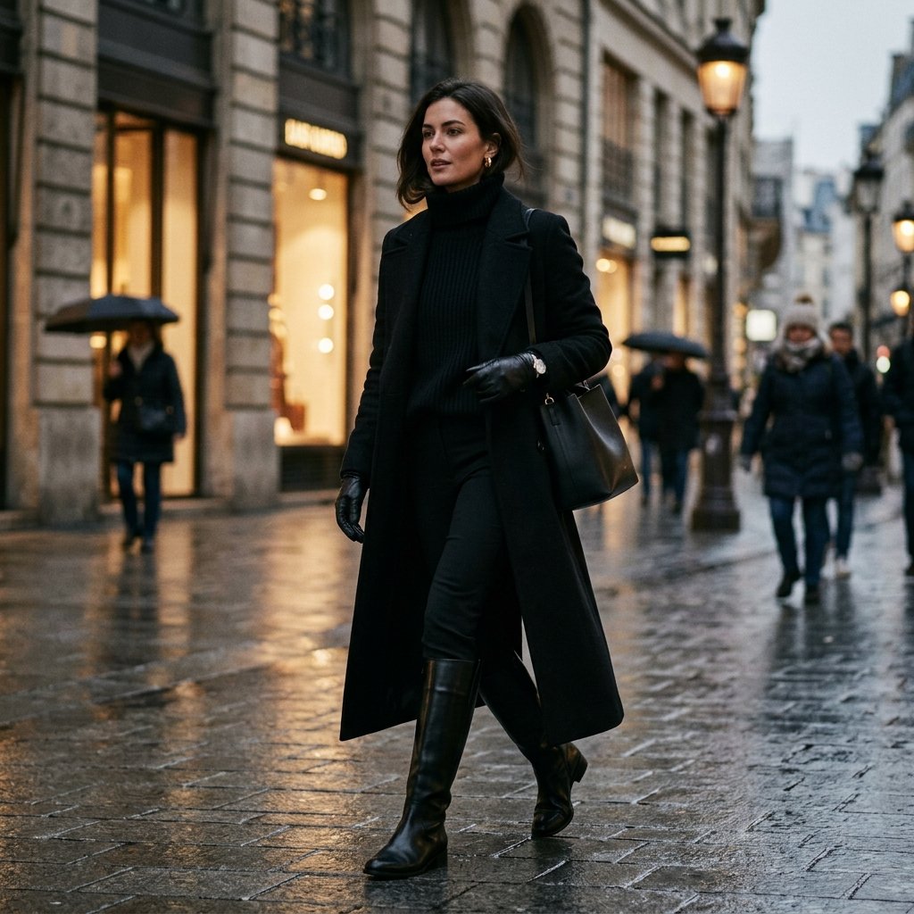 Cold Weather All Black Outfit Ideas
