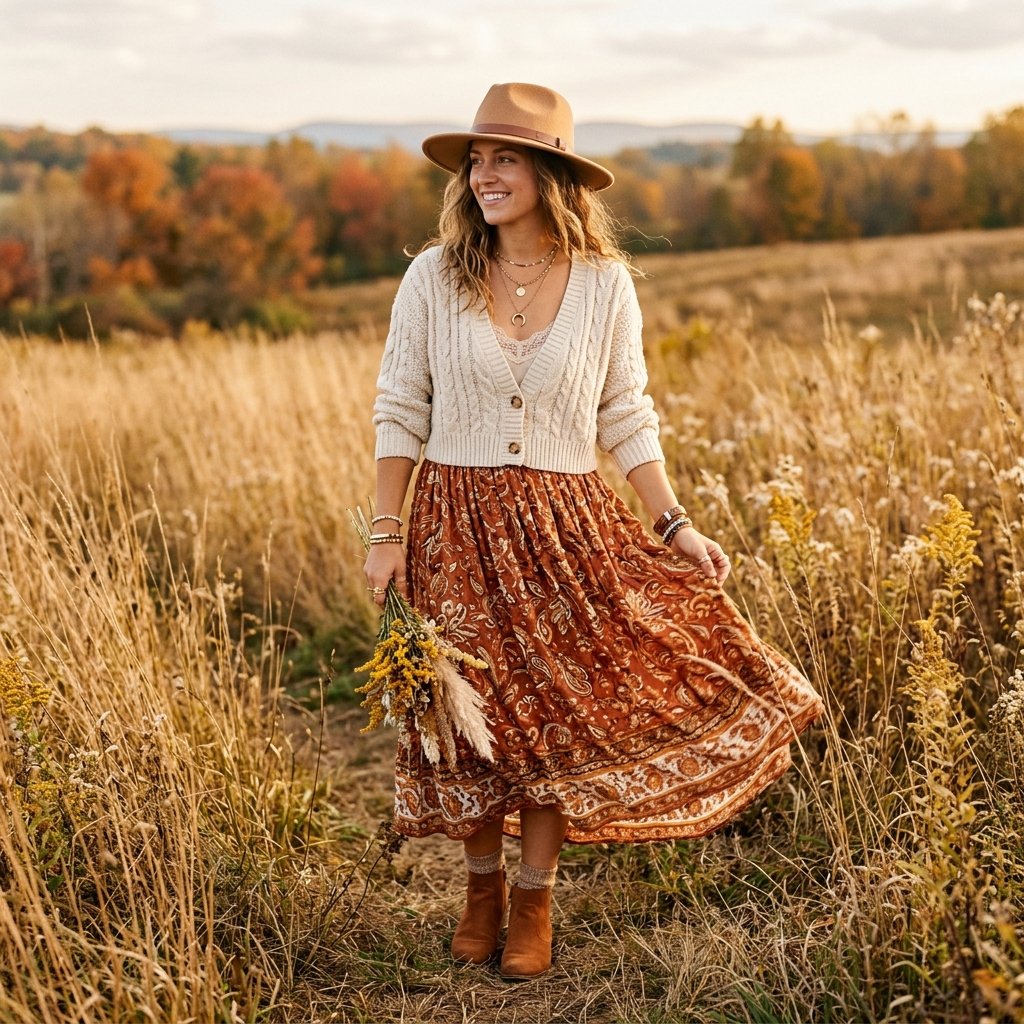 Fall Boho fall outfits women