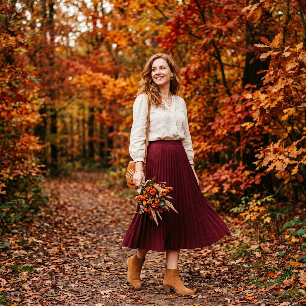 September Burgundy Outfit Ideas