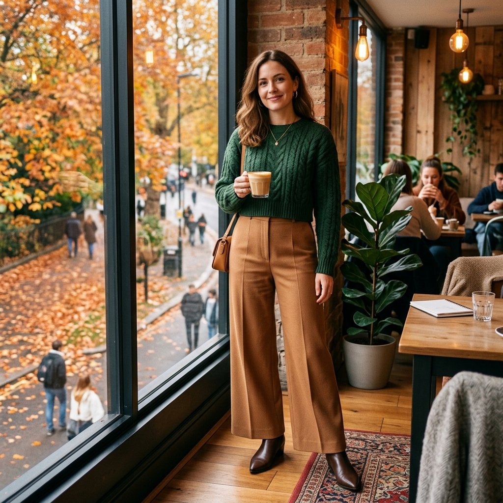 Highwaisted Trouser Fall Aesthetic