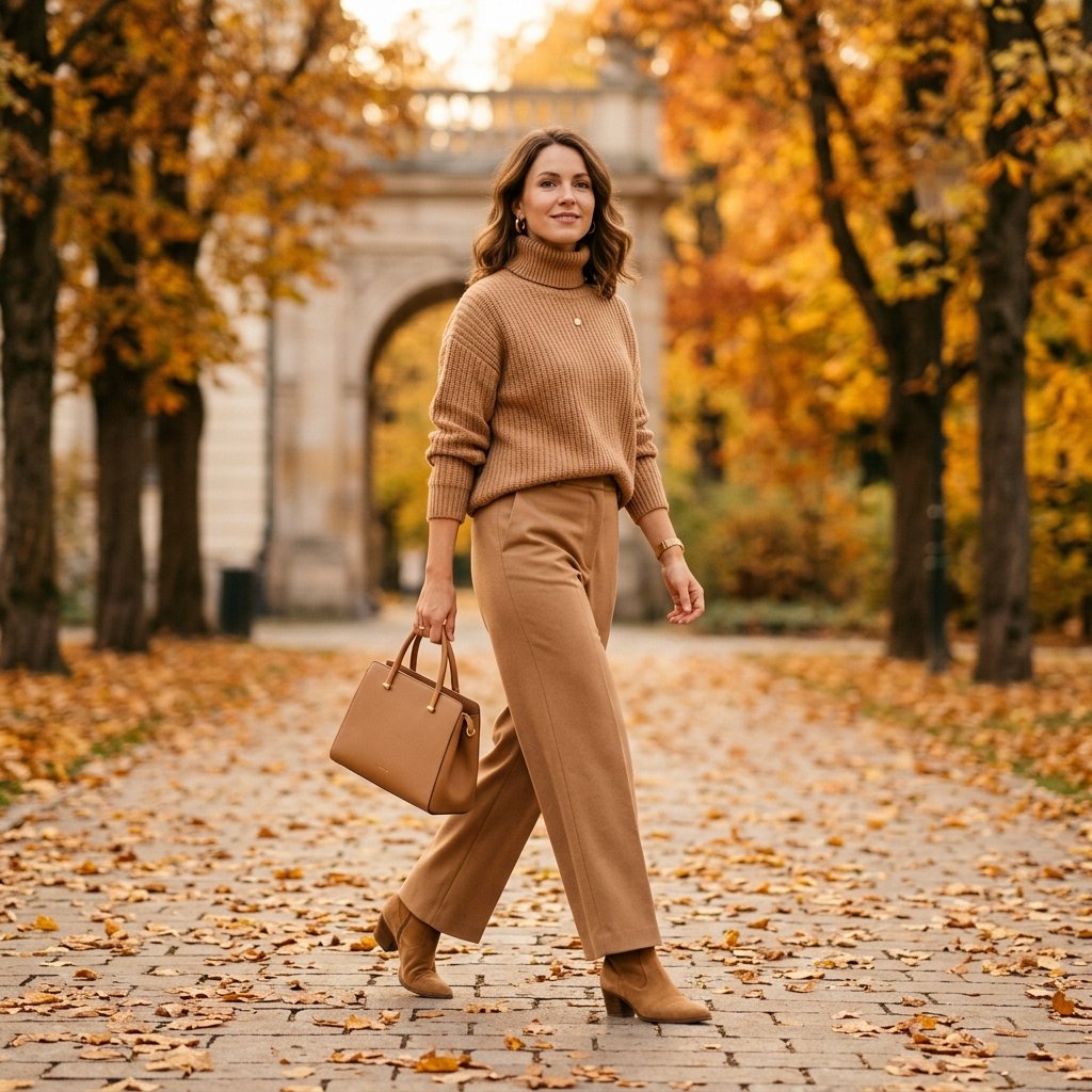 Fall Date Night Outfit Monochrome Ideas