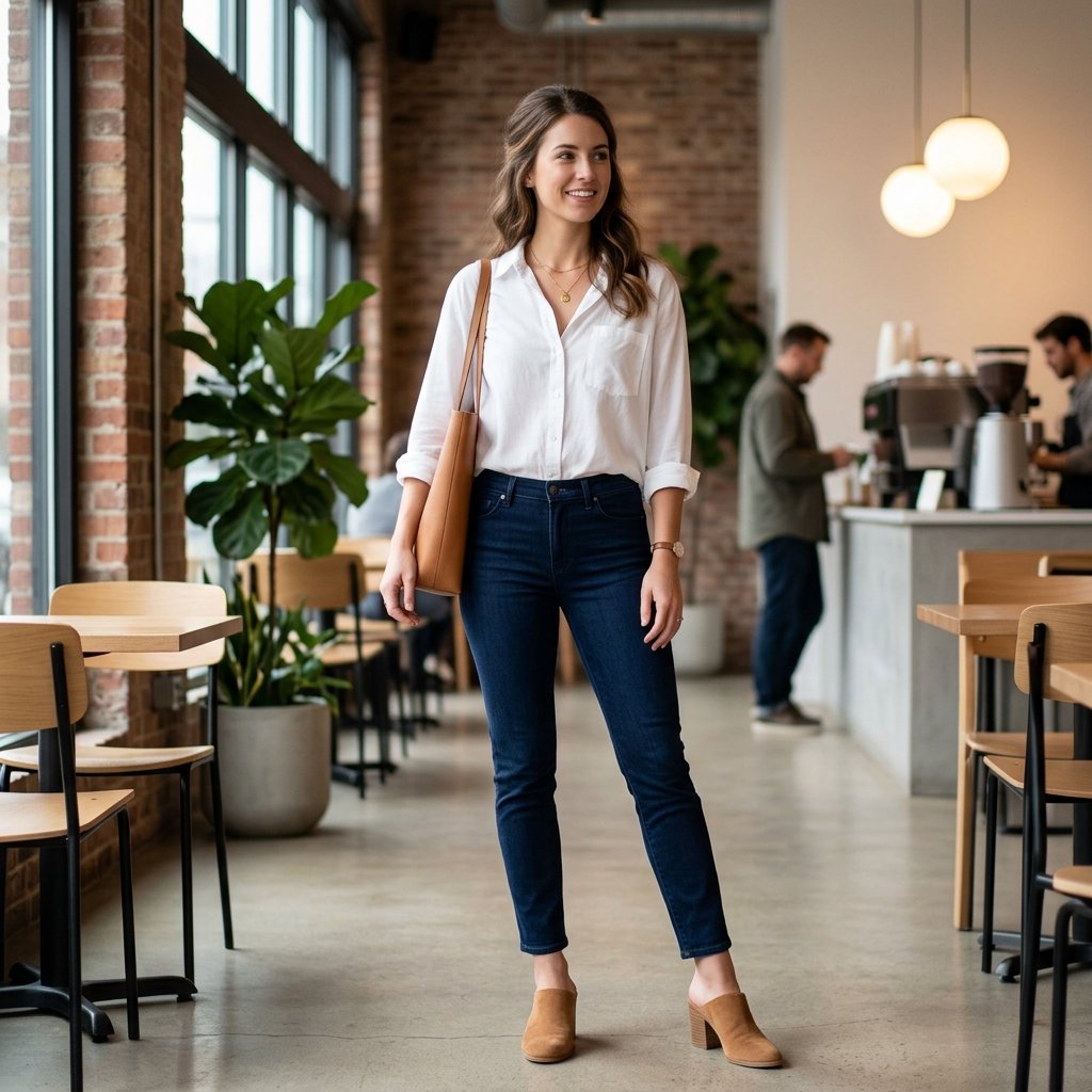 Dark Wash Jeans Outfit Ideas