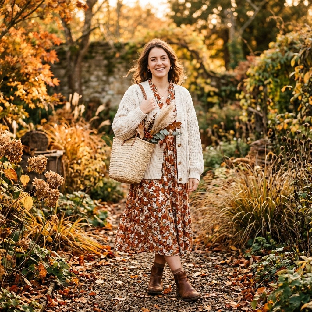 Cottagecore Fall School Outfit Ideas