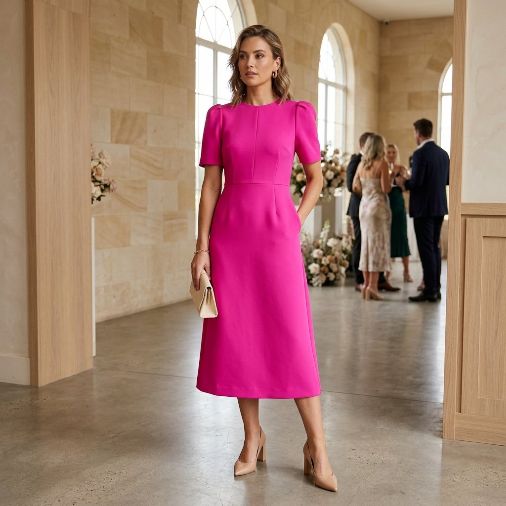 Bold Color Wedding Guest Outfits Ideas