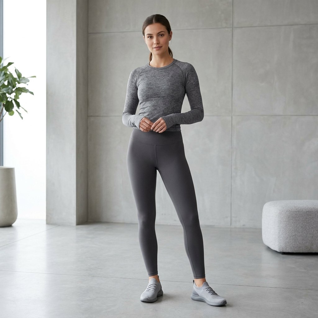 Monochrome Leggings Outfit Idea