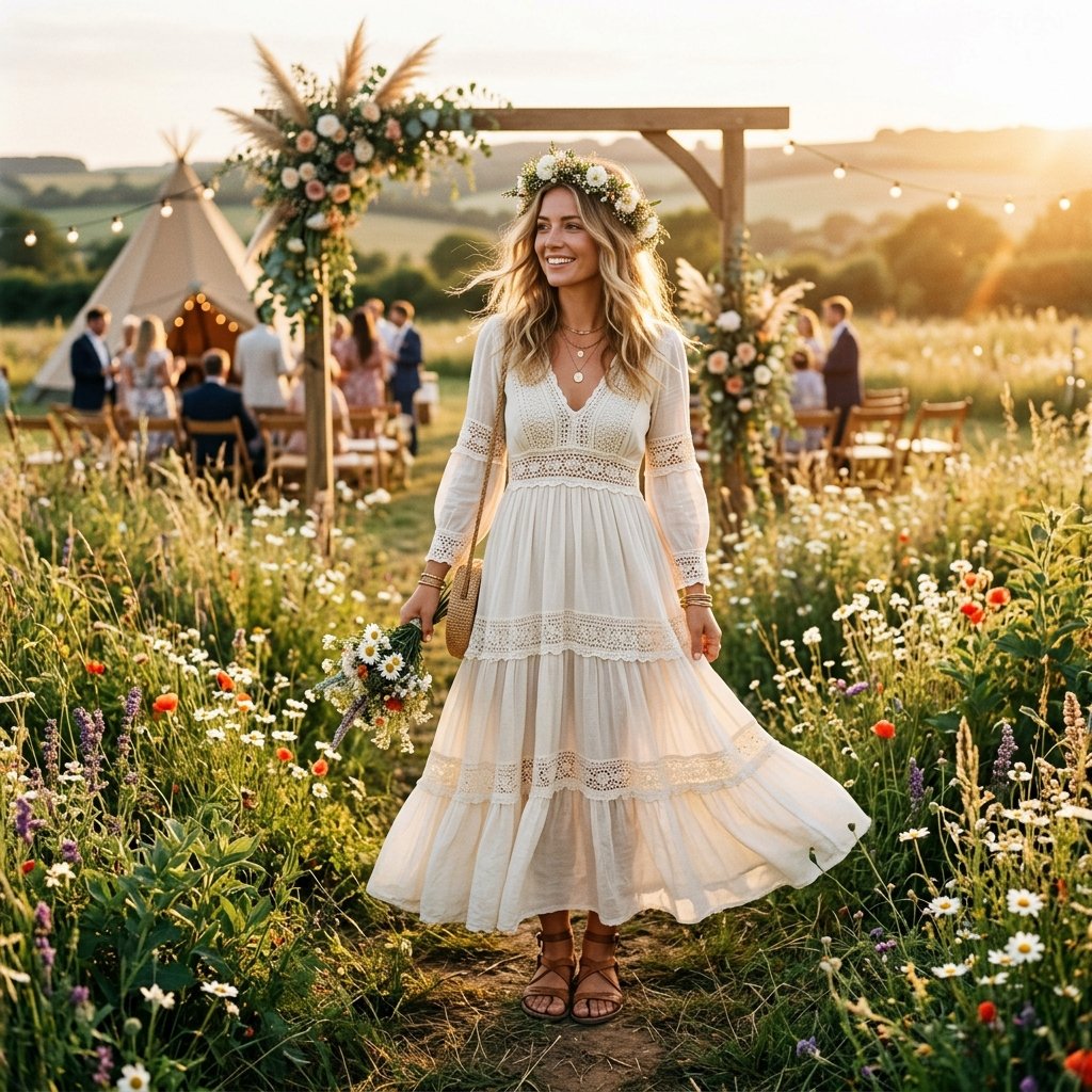 Boho Wedding Guest Outfits Ideas