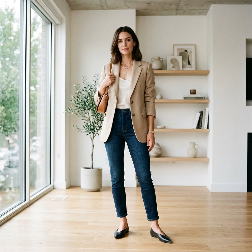 Chic Jeans and Blazer Outfit Ideas