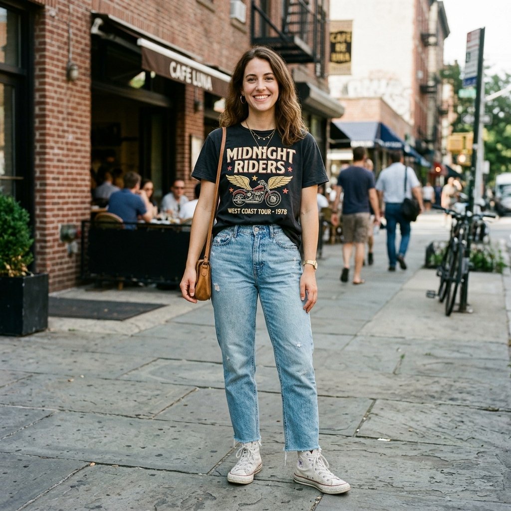 Graphic Tee Outfit Ideas Jeans