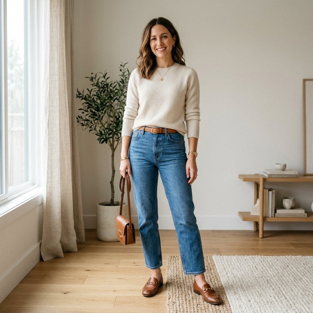 Jeans and Loafers Outfit Ideas