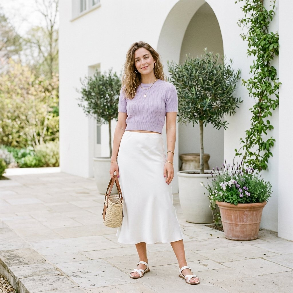 Comfy Spring Outfits Ideas: 30 Creative Looks to Inspire Your Next Seasonal Style 25 Comfy Spring Outfits Cropped Knit Ideas