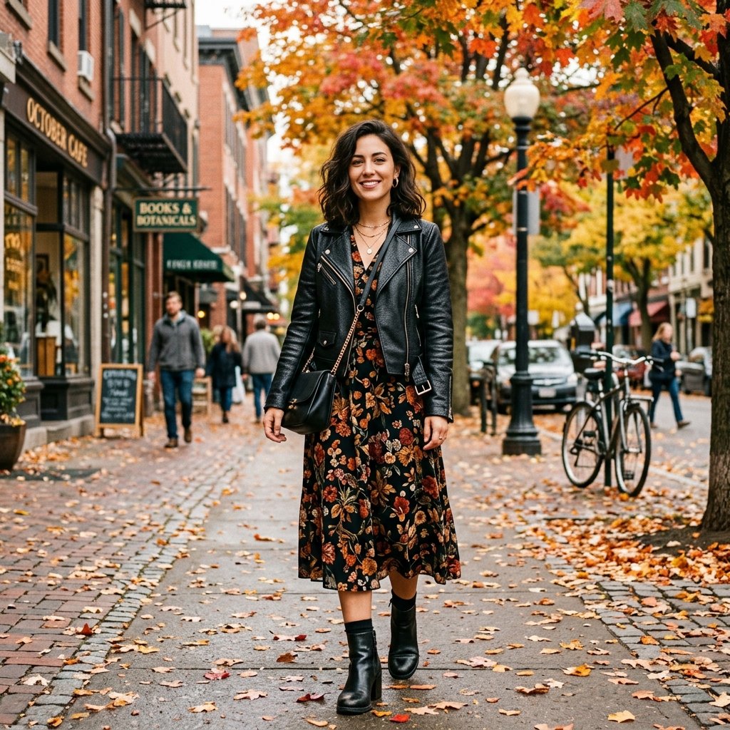 My Fall Outfit Featuring Leather Jackets