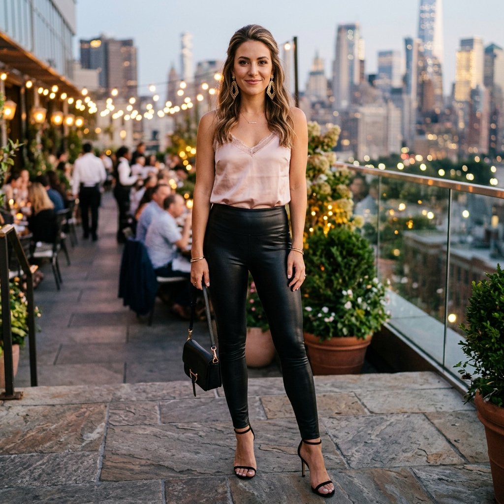 Date Night Leggings Outfit Idea