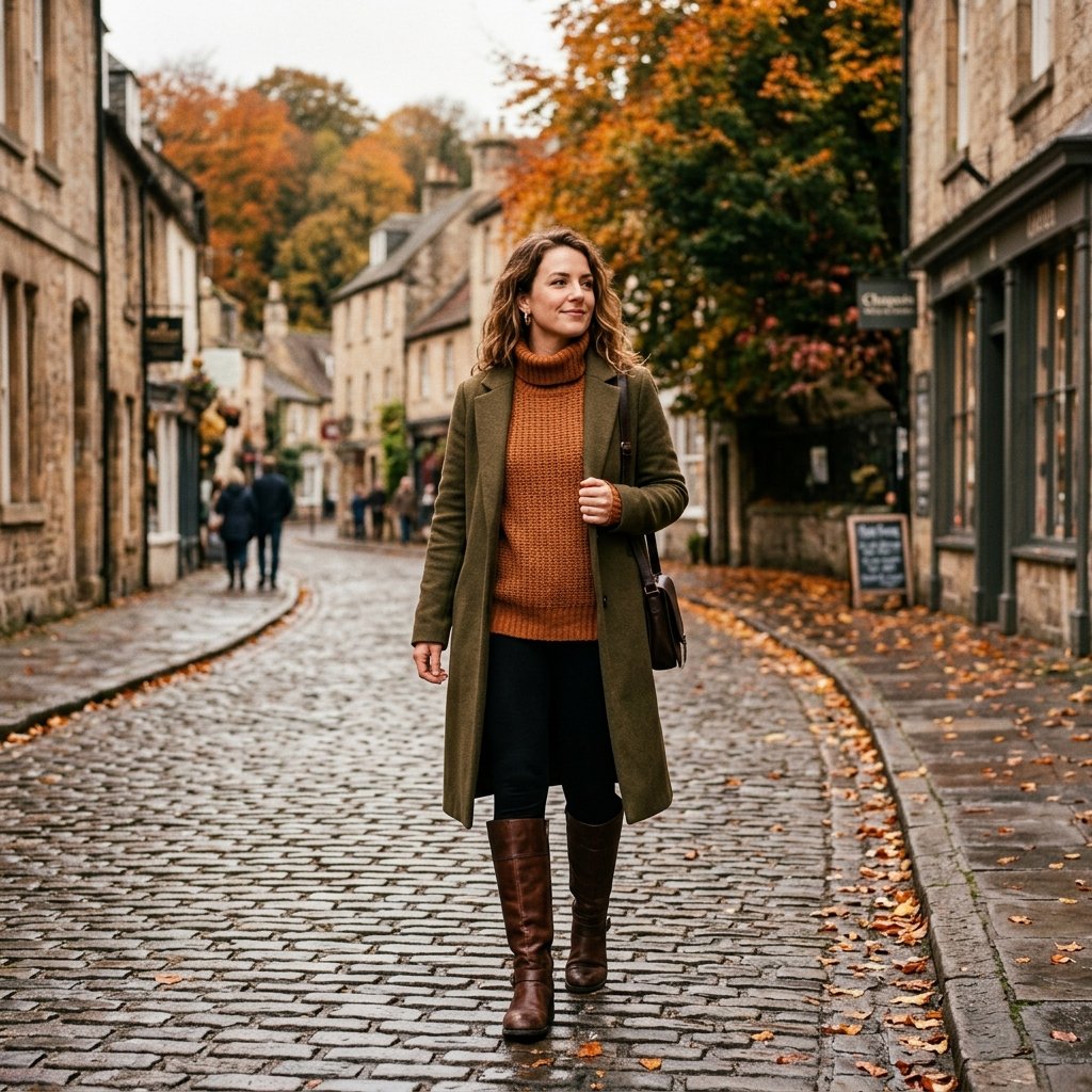 Leggings and Boots Styling Idea