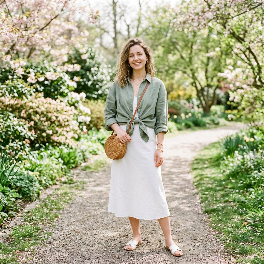 Comfy Spring Outfits Ideas: 30 Creative Looks to Inspire Your Next Seasonal Style 18 Comfy Spring Outfits Oversized Shirt Ideas