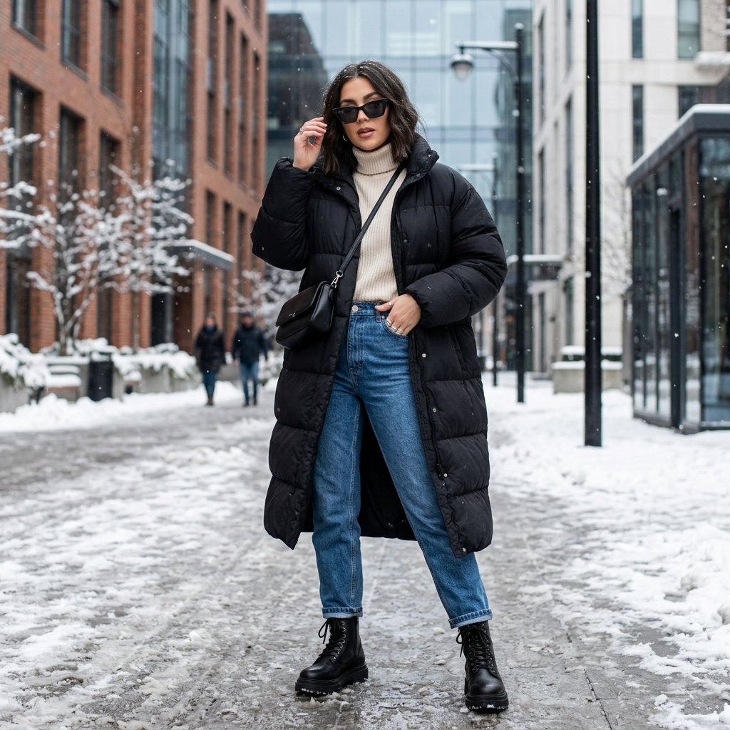 Puffer Jacket Outfit Ideas