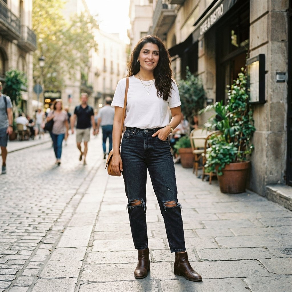 Ripped Jeans Outfit Ideas