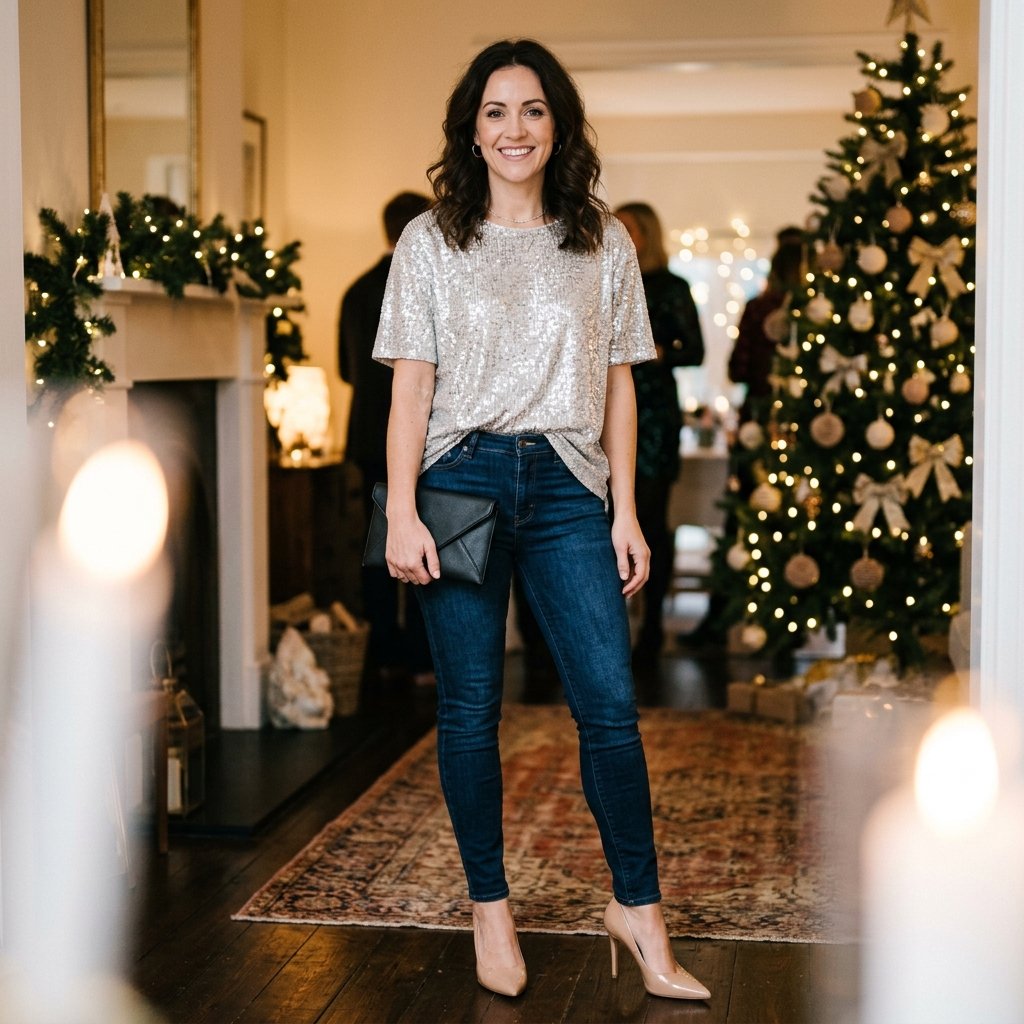 Casual Chic Christmas Party Outfits