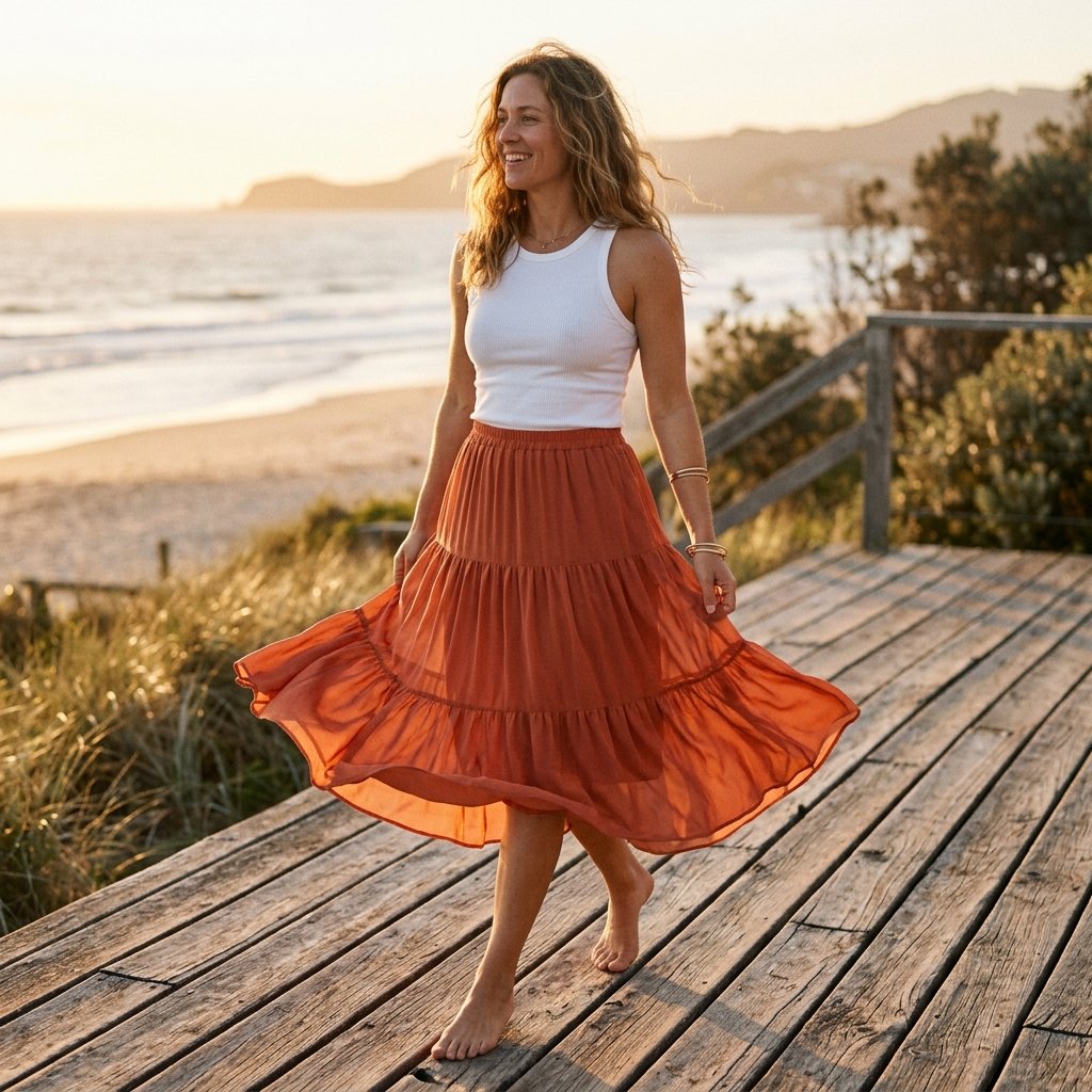 Flowy Skirt Outfit Ideas Summer